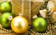 ribbons christmas new year merry christmas happy new year ornaments christmas gift christmas globes Wallpaper